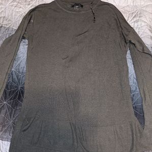 Beautiful dark green light sweater tunic top EUC